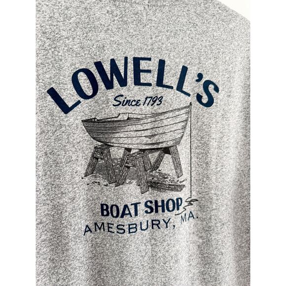 J.Crew | NWT Lowell's Boat Shop Graphic Tee Gray | Sz M - Picture 8 of 8